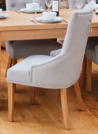 ··· victorian upholstered white oval back dining chair model number: Baumhaus Oak Accent Narrow Back Upholstered Dining Chair Grey Pack Of Two Furniture 4 Life