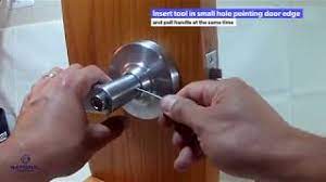 schlage commercial handle removal you