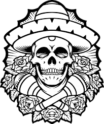 dia de los muertos mexican skull