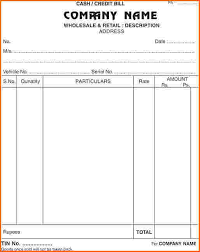 Printable Excel Business Cash Invoice Template Word Excel Cash