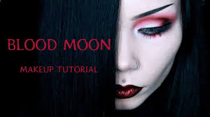 blood moon inspired makeup tutorial