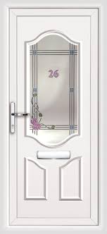 upvc front doors with stippolyte glass