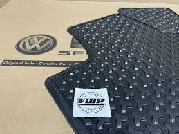 vw up rubber mats foot rear new genuine