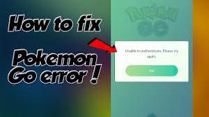 Pokemon Go Unable to Authenticate App Pokemon Go Unable to Authenticate