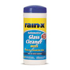 rain x automotive glass cleaner wipes