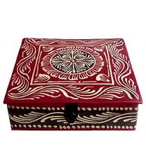 carved design wooden jewelry box 2 5
