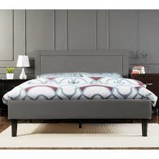 wiltshire queen bed frame fabric grey