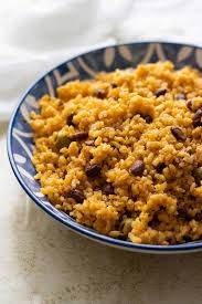 puerto rican rice and beans food