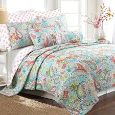 cotton poly king quilt bedding set