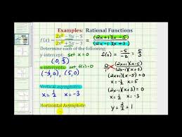 Asymptotes Of A Rational Function
