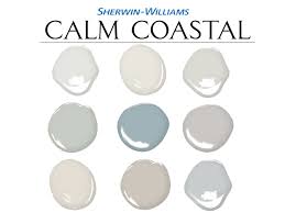 calm coastal whole house color palette