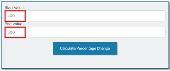 percene change calculator