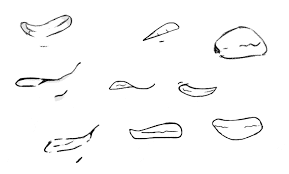 how to draw anime mouths and lips with