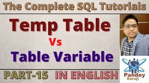cte temporary table vs table variable