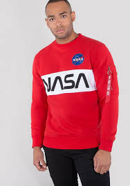 Nasa space administration pullover hoodie. Alpha Industries Sweatshirt Nasa Inlay Sweater Otto