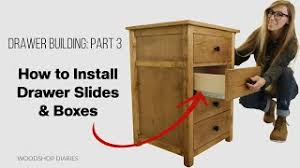 install drawer slides and drawer bo