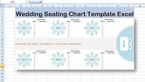 Wedding Seating Chart Template Excel Excel Wedding Seating