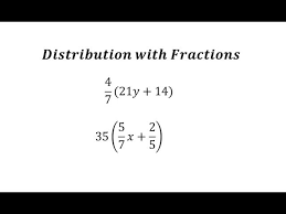 Distribution With Fractions Simplify