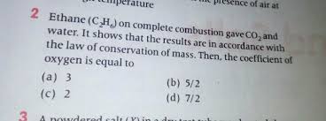 Ques No 2 A Ure 2 Ethane C 2h6 On