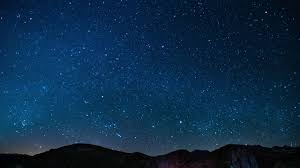 night sky stars falling animated video