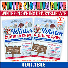 Diy Winter Clothing Drive Flyer