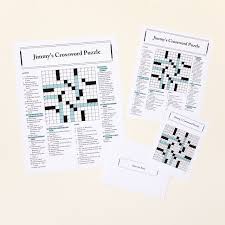 Personalized Crossword Print Uncommon