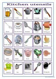 51 kitchen utensils english esl