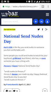 National send mudes day