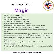 english sentences for magic