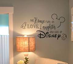 disney wall decal quote this home runs