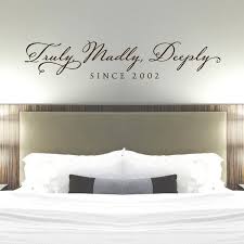 Truly Madly Deeply Bedroom Wall Decal