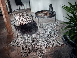 leo cowhide leopard