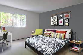Dark Gray Accent Wall Behind Bed