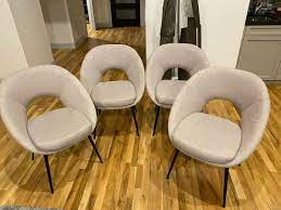 orb upholstered dining chairs ebay
