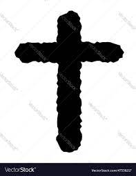 old rugged cross royalty free vector