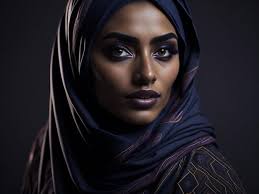 portrait of a beautiful muslim woman