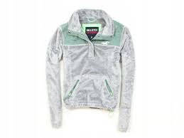 Details About I Hollister Womens Polar Sweather Grey Size M