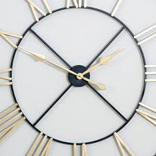 Gold Skeleton Wall Clock Windsor Browne
