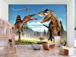 Wall Mural Fighting Dinosaurs For