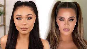 khloe kardashian inspired makeup look