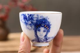 Jingdezhen Porcelain "Chinese Opera" 80ml * Set of 2 — Yunnan Sourcing Tea  Shop
