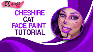 cheshire cat face paint tutorial bs