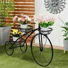 wisfor bicycle style metal plant stand