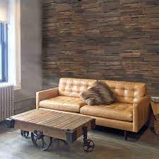 Realstone Systems Reclaimed Wood 1 2 In X 24 In X 12 In Dark Teak Wood Wall Panel 10 Panels Box