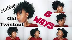 Ahead, seven steps that you can take to make sure your twist out adds the perfect. Styling An Old Twistout 8 Ways Natural Hair Style Youtube