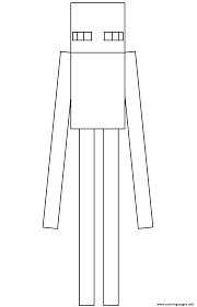 Want to discover art related to coloringpages? Minecraft Enderman Coloring Pages Printable