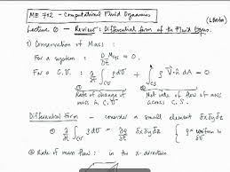 Comtional Fluid Dynamics Lecture