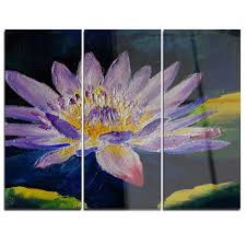 design art purple lotus flower