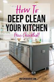 kitchen deep cleaning checklist