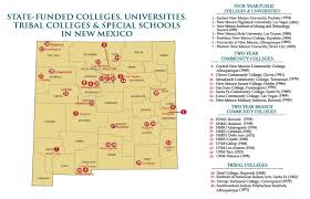 new mexico map of colleges and